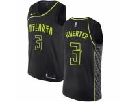 Men Nike Atlanta Hawks #3 Kevin Huerter Black NBA Jersey - City Edition