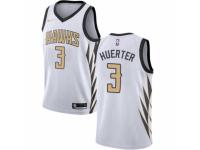 Men Nike Atlanta Hawks #3 Kevin Huerter White NBA Jersey - City Edition