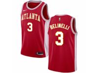 Men Nike Atlanta Hawks #3 Marco Belinelli Red NBA Jersey Statement Edition