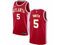 Men Nike Atlanta Hawks #5 Josh Smith Red NBA Jersey Statement Edition