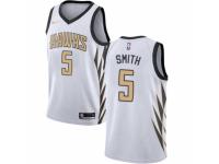 Men Nike Atlanta Hawks #5 Josh Smith White NBA Jersey - City Edition