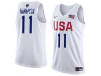 Men Nike Basketball USA Team #11 Klay Thompson White 2016 Olympic Jersey