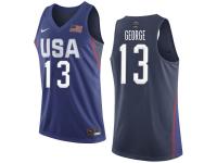 Men Nike Basketball USA Team #13 Paul George Purple 2016 Olympic Jersey