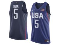 Men Nike Basketball USA Team #5 Kevin Durant Purple 2016 Olympic Jersey