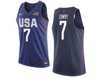 Men Nike Basketball USA Team #7 Kyle Lowry Purple 2016 Olympic Jersey