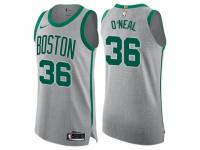 Men Nike Boston Celtics #36 Shaquille ONeal Gray NBA Jersey - City Edition