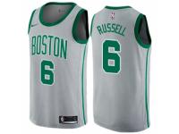 Men Nike Boston Celtics #6 Bill Russell  Gray NBA Jersey - City Edition