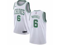 Men Nike Boston Celtics #6 Bill Russell White NBA Jersey - Association Edition