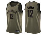 Men Nike Brooklyn Nets #12 Joe Harris Swingman Green Salute to Service NBA Jersey