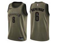 Men Nike Brooklyn Nets #6 Sean Kilpatrick Swingman Green Salute to Service NBA Jersey
