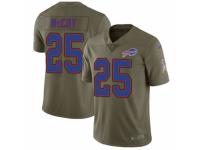 Men Nike Buffalo Bills #25 LeSean McCoy Limited Olive 2017 Salute to Service NFL Jersey