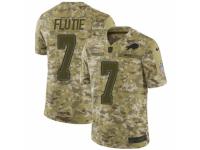 Men Nike Buffalo Bills #7 Doug Flutie Limited Camo 2018 Salute to Service NFL Jersey
