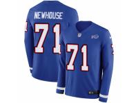 Men Nike Buffalo Bills #71 Marshall Newhouse Limited Royal Blue Therma Long Sleeve NFL Jersey