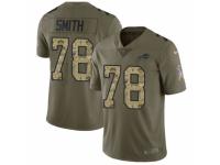 Men Nike Buffalo Bills #78 Bruce Smith Limited Olive/Camo 2017 Salute to Service NFL Jersey