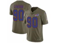 Men Nike Buffalo Bills #90 Shaq Lawson Limited Olive 2017 Salute to Service NFL Jersey