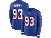 Men Nike Buffalo Bills #93 Trent Murphy Limited Royal Blue Therma Long Sleeve NFL Jersey
