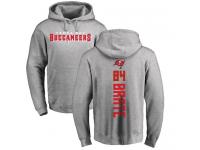 Men Nike Cameron Brate Ash Backer - NFL Tampa Bay Buccaneers #84 Pullover Hoodie