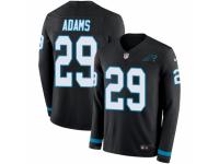 Men Nike Carolina Panthers #29 Mike Adams Limited Black Therma Long Sleeve NFL Jersey