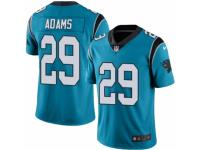 Men Nike Carolina Panthers #29 Mike Adams Limited Blue Rush Vapor Untouchable NFL Jersey
