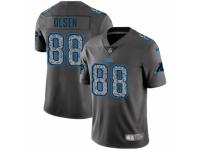 Men Nike Carolina Panthers #88 Greg Olsen Gray Static Vapor Untouchable Game NFL Jersey