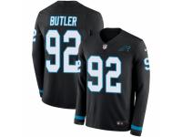 Men Nike Carolina Panthers #92 Vernon Butler Limited Black Therma Long Sleeve NFL Jersey