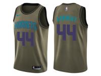 Men Nike Charlotte Hornets #44 Frank Kaminsky Swingman Green Salute to Service NBA Jersey