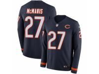 Men Nike Chicago Bears #27 Sherrick McManis Limited Navy Blue Therma Long Sleeve NFL Jersey