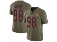 Men Nike Chicago Bears #98 Mitch Unrein Limited Olive 2017 Salute to Service NFL Jersey
