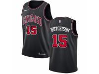 Men Nike Chicago Bulls #15 Chandler Hutchison Black NBA Jersey Statement Edition