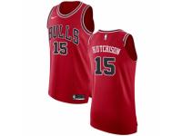 Men Nike Chicago Bulls #15 Chandler Hutchison Red NBA Jersey - Icon Edition