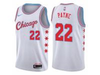 Men Nike Chicago Bulls #22 Cameron Payne  White NBA Jersey - City Edition