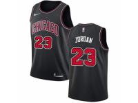 Men Nike Chicago Bulls #23 Michael Jordan Black NBA Jersey Statement Edition