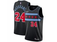 Men Nike Chicago Bulls #24 Lauri Markkanen Black NBA Jersey - City Edition