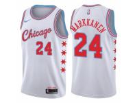 Men Nike Chicago Bulls #24 Lauri Markkanen  White NBA Jersey - City Edition