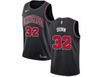 Men Nike Chicago Bulls #32 Kris Dunn Black NBA Jersey Statement Edition