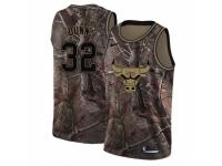 Men Nike Chicago Bulls #32 Kris Dunn Swingman Camo Realtree Collection NBA Jersey