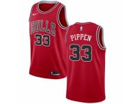 Men Nike Chicago Bulls #33 Scottie Pippen  Red Road NBA Jersey - Icon Edition