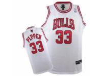 Men Nike Chicago Bulls #33 Scottie Pippen Swingman White NBA Jersey