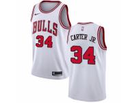 Men Nike Chicago Bulls #34 Wendell Carter Jr. White NBA Jersey - Association Edition