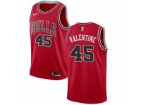 Men Nike Chicago Bulls #45 Denzel Valentine  Red Road NBA Jersey - Icon Edition