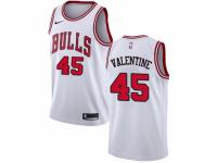 Men Nike Chicago Bulls #45 Denzel Valentine White NBA Jersey - Association Edition