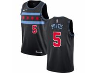 Men Nike Chicago Bulls #5 Bobby Portis Black NBA Jersey - City Edition