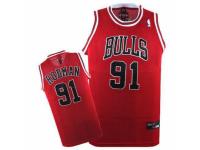 Men Nike Chicago Bulls #91 Dennis Rodman Swingman Red NBA Jersey