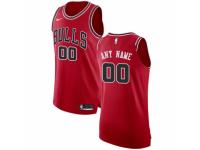 Men Nike Chicago Bulls Customized Red Road NBA Jersey - Icon Edition