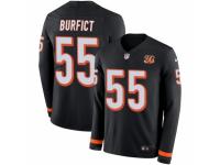 Men Nike Cincinnati Bengals #55 Vontaze Burfict Limited Black Therma Long Sleeve NFL Jersey