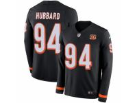 Men Nike Cincinnati Bengals #94 Sam Hubbard Limited Black Therma Long Sleeve NFL Jersey