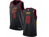 Men Nike Cleveland Cavaliers #0 Kevin Love  Black Alternate NBA Jersey Statement Edition