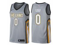 Men Nike Cleveland Cavaliers #0 Kevin Love  Gray NBA Jersey - City Edition