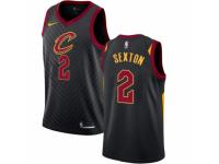 Men Nike Cleveland Cavaliers #2 Collin Sexton Black NBA Jersey Statement Edition