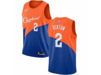 Men Nike Cleveland Cavaliers #2 Collin Sexton Blue NBA Jersey - City Edition
